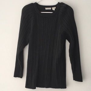 Ann Taylor Black Tunic Top